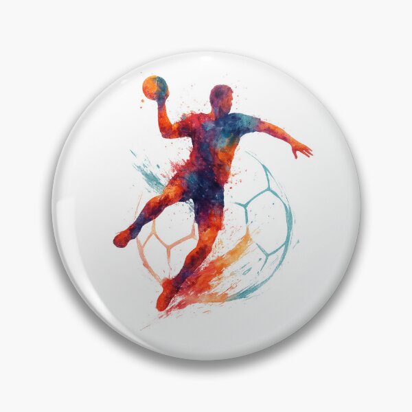 Artikelvorschau, Aquarell Handball entworfen und verkauft von Trendscape.