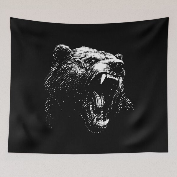 Item preview, Fierce Bear Stipple Art 2 designed and sold by artomazo.