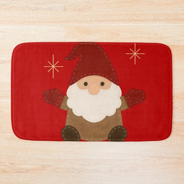 Item preview, Cute Christmas Gnome with Red Hat and Mittens | Festive Holiday Illustration designed and sold by svarupa.
