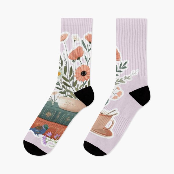 Item preview, Dreamy English Tea & Books with Wildflowers, Romantic Cottagecore Aesthetic designed and sold by Sugar Wisdom .