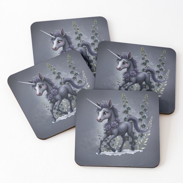 Item preview, Stylized unicorn in floral splendor. designed and sold by nicky2342.