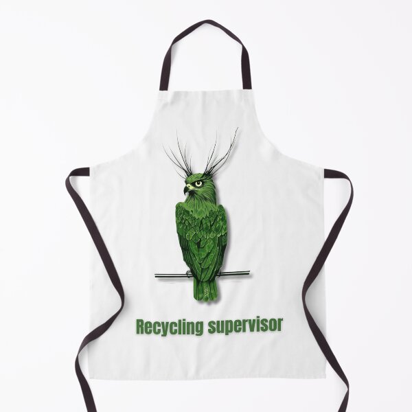 Item preview, Recycling Supervisor - Funny Green Hawk Eco T-Shirt designed and sold by SillentDesign.