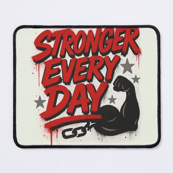 Item preview, Stronger Every Day – Graffiti Motivation designed and sold by RedHow.