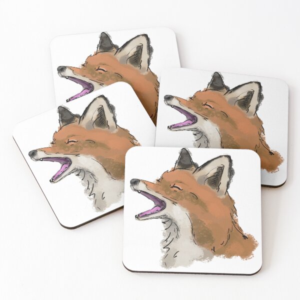 Item preview, Yawning Fox Portrait designed and sold by Antiope33.