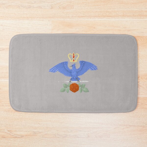 Item preview, Noble Fantasy Crest: Blue Bird, Sword & Crown with Red Rose designed and sold by ErichThiel.