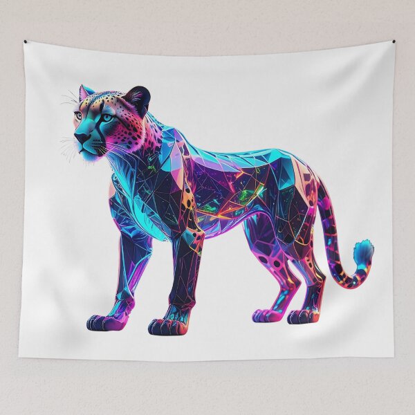 Artikelvorschau, Leuchtender Gepard aus Glas – Einzigartige Luxus-Wohndekoration entworfen und verkauft von GloriousArtSKD.