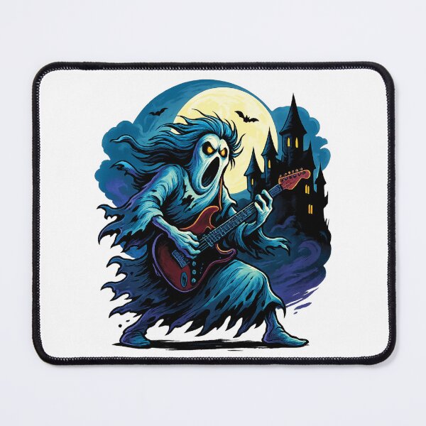 Item preview, Ghost Shredding Electric Guitar Halloween Haunted Castle designed and sold by OleOleStore.