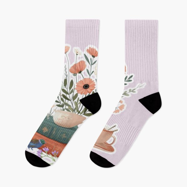 Item preview, Dreamy English Tea & Books with Wildflowers, Romantic Cottagecore Aesthetic designed and sold by Sugar Wisdom .