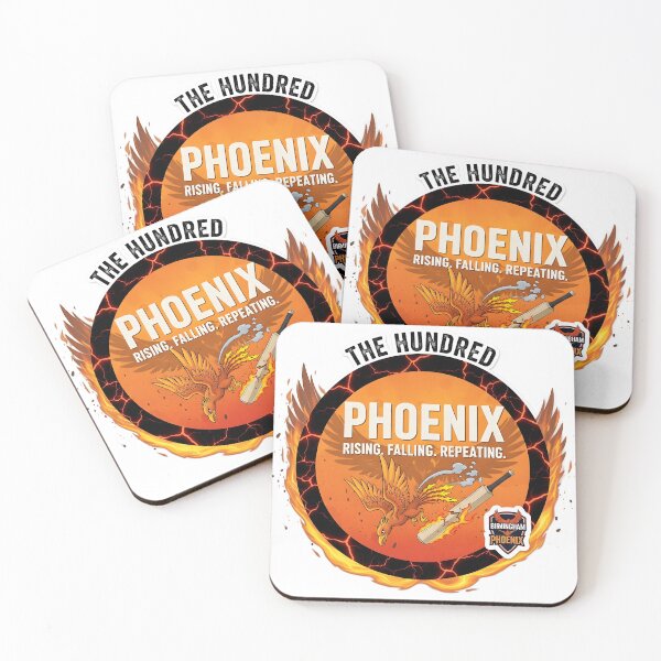 Item preview, Birmingham Phoenix – “Rising. Falling. Repeating.” Satirical Cricket Badge designed and sold by WhisperFrame.