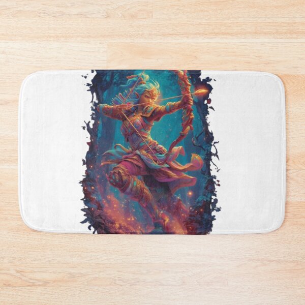 Item preview, Elf Archer – Vibrant Fantasy Warrior designed and sold by AlexLineArt.