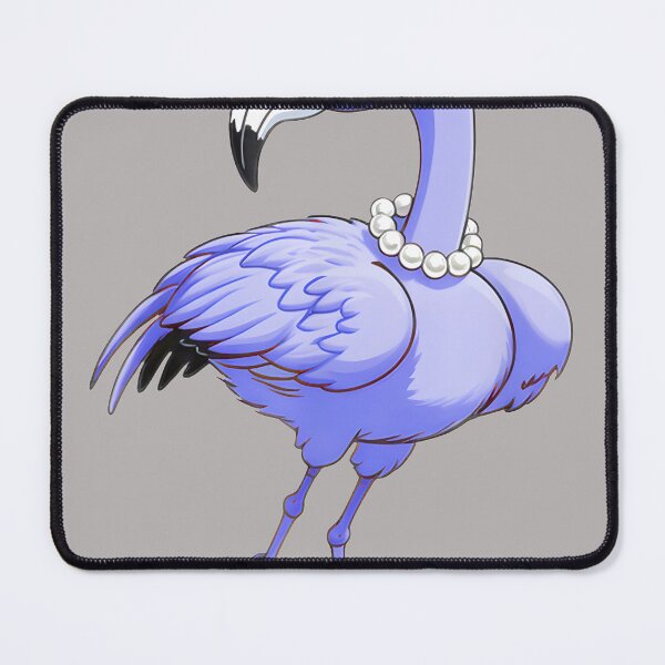 Item preview, Chic Blue Flamingo with Pearls, Shades & High-Top Sneakers designed and sold by EdytheBeckeART.