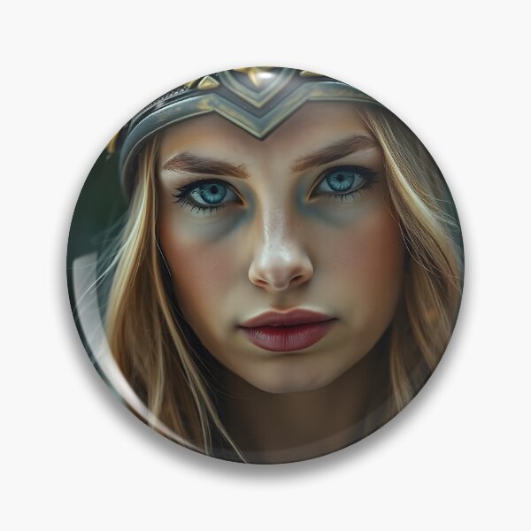 Item preview, Geirskögul the Walkyrie looking at… YOU! designed and sold by laurencecrea.