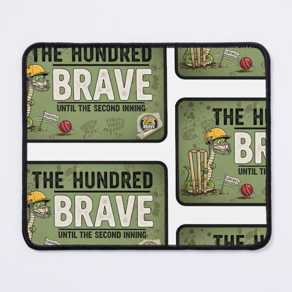 Artikelvorschau, Southern Brave – „Bravery Optional“ Satirisches Cricket-Abzeichen entworfen und verkauft von WhisperFrame.