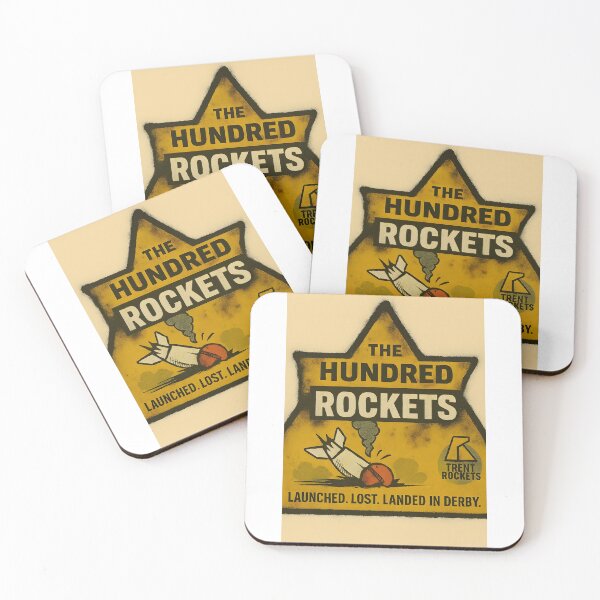 Item preview, Trent Rockets – “Launch. Drift. Fizzle.” Satirical Cricket Badge designed and sold by WhisperFrame.