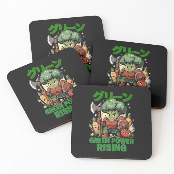 Item preview, Green Power Rising – Broccoli Warrior Cartoon Design designed and sold by AwesomeBeyondLimits.