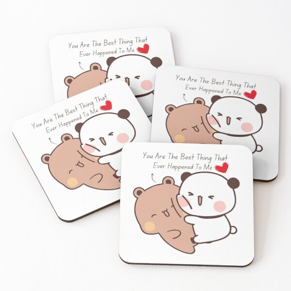 Item preview, You Are The Best Thing That Ever Happened To Me Happy Birthday Mochi Milk peach Cute DuDu Bear and BuBu Panda Are Celebrating 2025 designed and sold by BrightStreets.