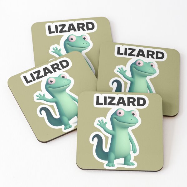 Item preview, Cute  Lizard 3D cartoon light green designed and sold by FunnySignalStudio.