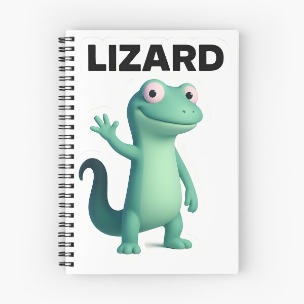Item preview, Cute  Lizard 3D cartoon light green designed and sold by FunnySignalStudio.