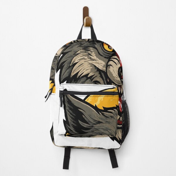 Item preview, Fierce Wolf Head Illustration with Full Moon designed and sold by Royalsticker.