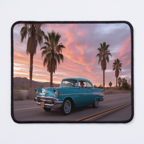 Item preview, Lifestyle Hub: Retro Sunset - Vintage Travel Art, Desert Road Landscape designed and sold by M&M Lifestyle Hub.