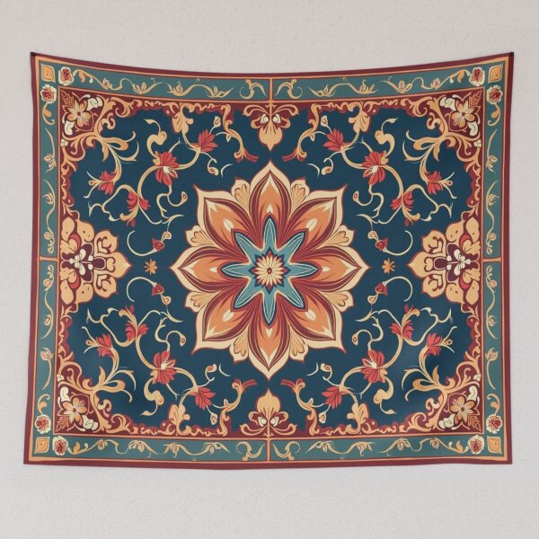Item preview, Classic Persian Carpet with Floral Medallion  designed and sold by sadedream.