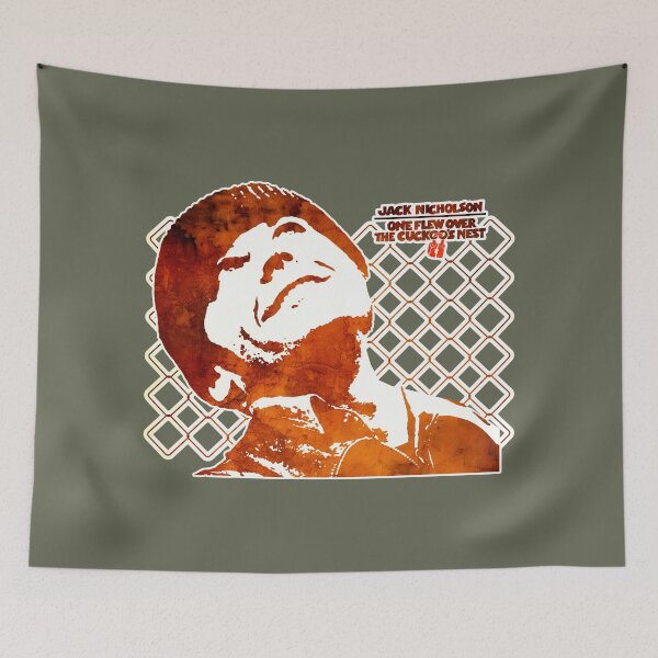 Item preview, One Flew Over The Cuckoo's Nest 1970s Seventies Movie Classic Oscar Jack Nicholson designed and sold by Captain Banjo.