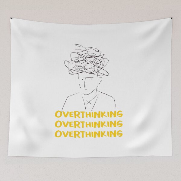 Item preview, Overthinking Anxiety Thoughts designed and sold by GoldenGodDesign.