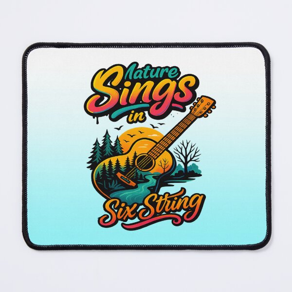 Item preview, Nature Sings in Six String | Graphic Crewneck Nature Guitar  designed and sold by skkyfaithArtz.