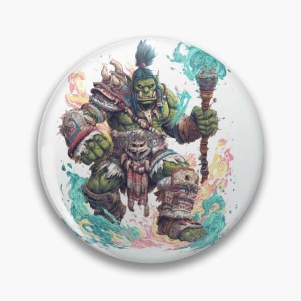 Item preview, Epic Orc Shaman – Fantasy Warrior Design designed and sold by AlexLineArt.