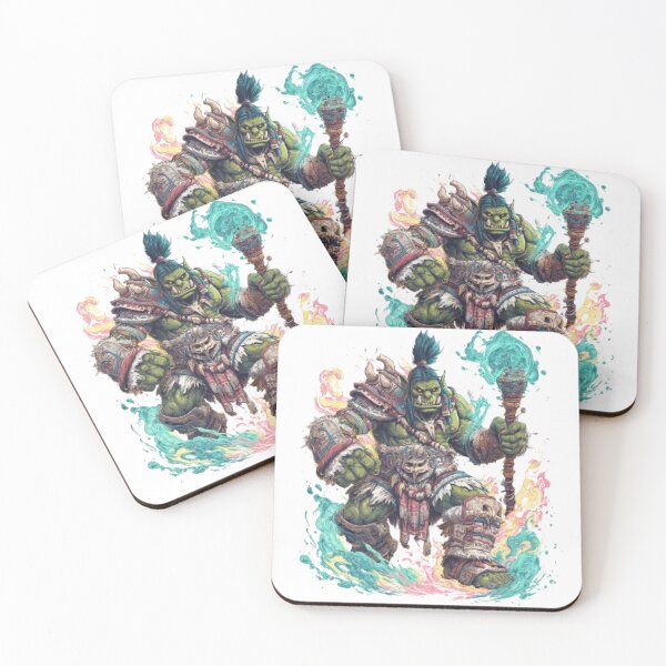 Item preview, Epic Orc Shaman – Fantasy Warrior Design designed and sold by AlexLineArt.