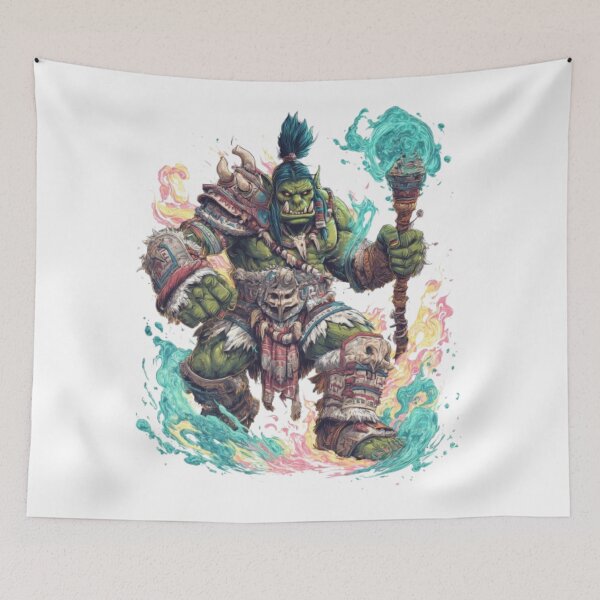 Item preview, Epic Orc Shaman – Fantasy Warrior Design designed and sold by AlexLineArt.