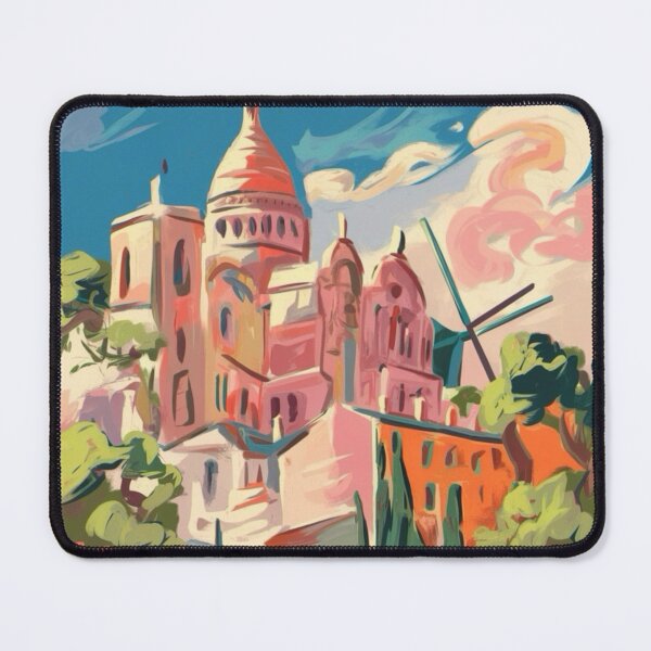 Item preview, Montmartre Paris Travel Poster – Impressionist Painting (Vibrant) designed and sold by CARRAANN.