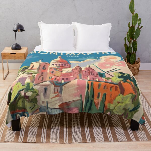 Item preview, Montmartre Paris Travel Poster – Impressionist Painting (Vibrant)  designed and sold by CARRAANN.