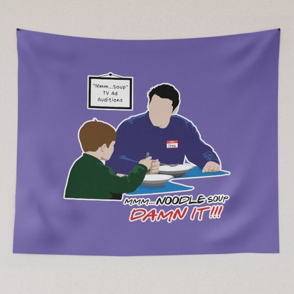 Item preview, Friends TV Show Mmm Noodle Soup Rachel Ross Joey Chandler Monica Phoebe designed and sold by Captain Banjo.