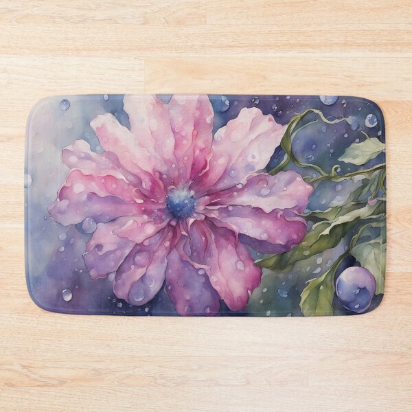 Item preview, Large Pink Flower in Rain designed and sold by CalmnessbyChoice.