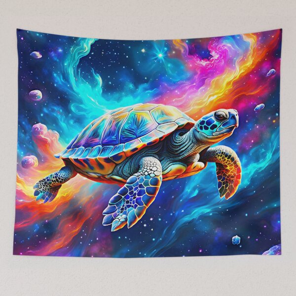 Item preview, Flying Turtle In Space designed and sold by asurtiumgreen.