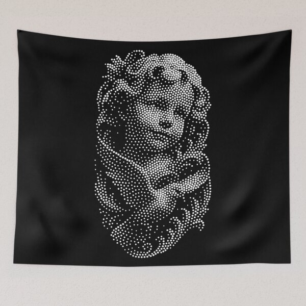 Item preview, Stipple Angel – Pointillism Sacred Art designed and sold by artomazo.