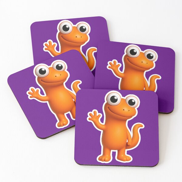 Item preview, Cute Orange Cartoon Lizard Character designed and sold by FunnySignalStudio.