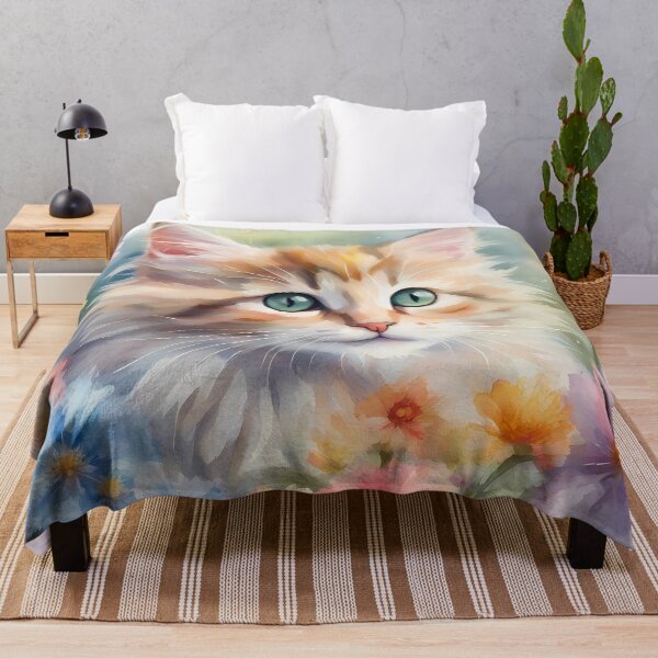 Item preview, Cute Orange Kitten in Flowers designed and sold by CalmnessbyChoice.