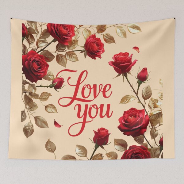 Item preview, Romantic Red Roses Love You Design designed and sold by PrintBreeze.