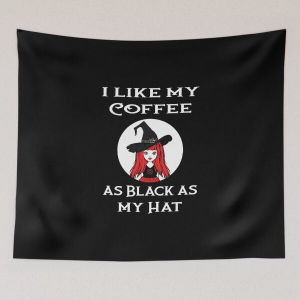 Item preview, Red Cheeky Witch® I Like My Coffee as Black as my Hat  designed and sold by cheekywitch.