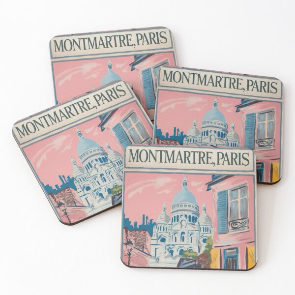 Item preview, Montmartre Paris Travel Poster – Impressionism Painting  designed and sold by CARRAANN.