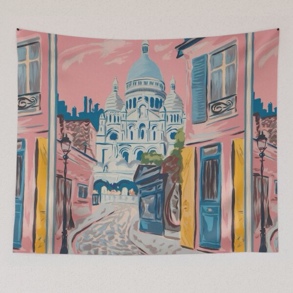 Item preview, Montmartre Paris Travel Poster – Impressionism Painting  designed and sold by CARRAANN.