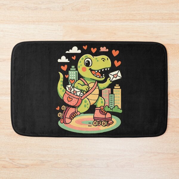 Item preview, Roller Skating Dino Mail – Love Delivery designed and sold by AwesomeBeyondLimits.