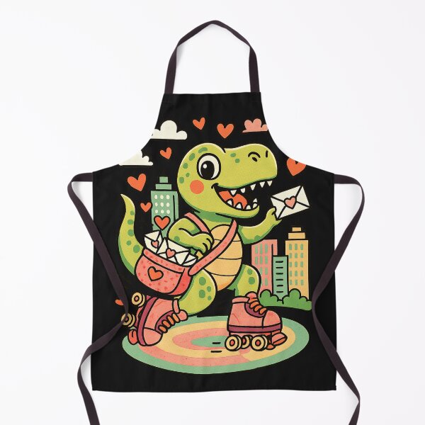 Item preview, Roller Skating Dino Mail – Love Delivery designed and sold by AwesomeBeyondLimits.