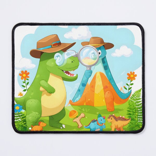 Item preview, Dino Discovery – Cute Dinosaur Explorer Pattern designed and sold by Nova-Canvas.