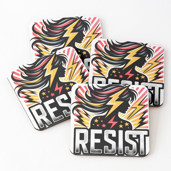 Item preview, Resist Bold Protest Silhouette Design designed and sold by Unruly Charm Co..
