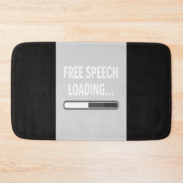 Item preview, Free Speech Loading… – Minimalist Statement Design   designed and sold by Gazmerch.