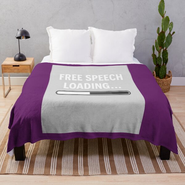 Item preview, Free Speech Loading… – Minimalist Statement Design   designed and sold by Gazmerch.