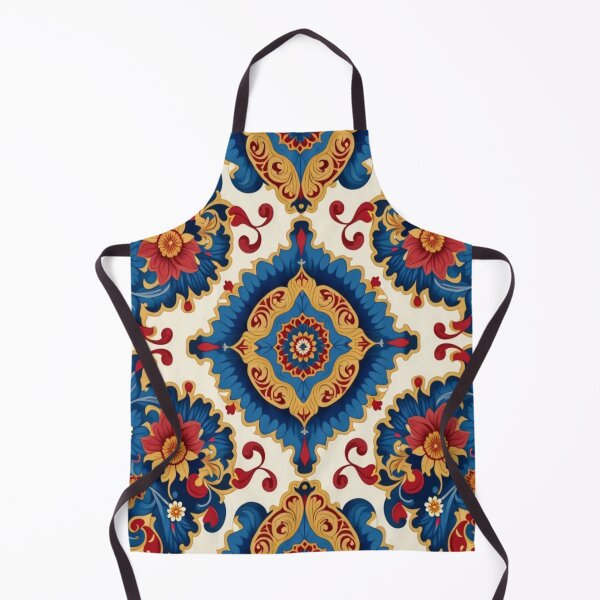 Item preview, Traditional Persian Floral Pattern in Safavid Style – Red, Gold, and Navy Design designed and sold by sadedream.